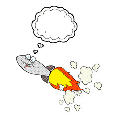 thought bubble cartoon missile