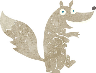 cartoon wolf