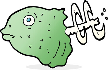 cartoon fish head