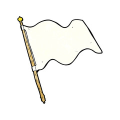 cartoon white flag