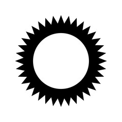 Minimalist vector of a machine gear.
