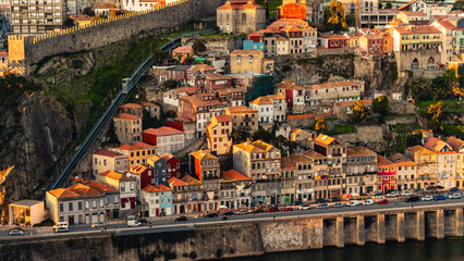 Obraz premium The streets and beautiful architecture in Porto, Portugal.