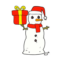 cartoon snowman