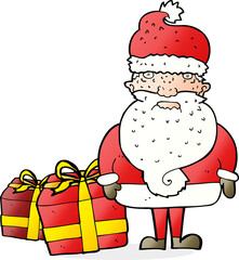 cartoon santa claus