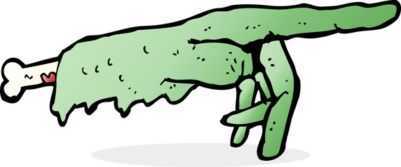 cartoon pointing zombie hand