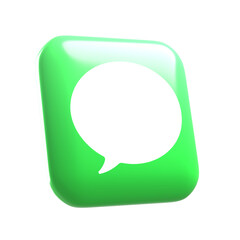 3D Icon of Speech Bubble