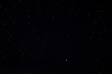 A lot of bright twinkling stars and constellations in the black sky
