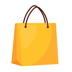 Shopping Bag Icon Vector Illustration Isolated on White Background