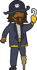 cartoon pirate captain