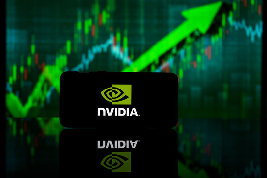 Nvidia company on stock market. Nvidia financial success and profit