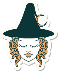 human mage character sticker