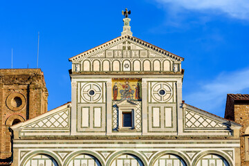 San Miniato al Monte (St. Minias on the Mountain) basilica in Florence, Italy