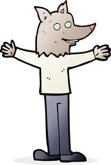cartoon werewolf