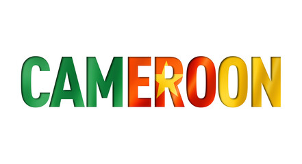 cameroonian flag text font