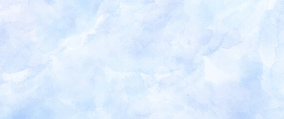Vector watercolor art background. Hand drawn blue vector texture. Hand painted pastel watercolor texture for cards, flyer, poster, banner, and cover. Brushstrokes and splashes. Template for design.	