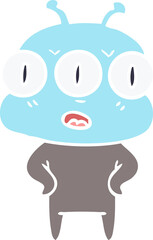 annoyed three eyed alien