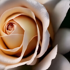 rose petals on white - white roses love - White flowers - Generative AI