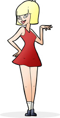 cartoon pretty woman