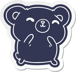 cartoon sticker kawaii cute happy bear