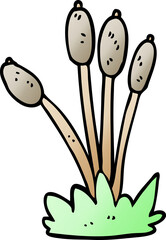 cartoon doodle bed of reeds