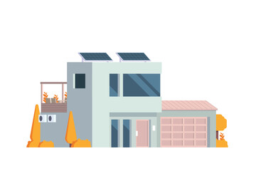 Vector Houses building building flat design style for city illustration. Colored flat graphic vector illustration isolated on white background