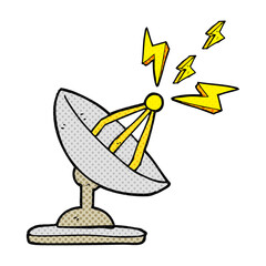 cartoon satellite dish