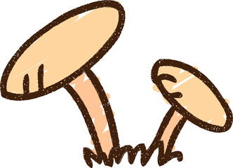 Mushroom Chalk Drawing