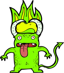 cartoon little devil
