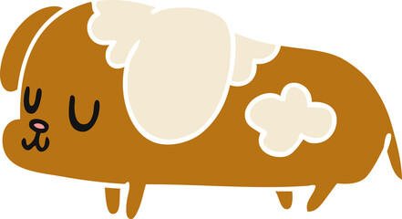 cartoon kawaii of a cute dog