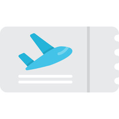 Airplane Ticket Pixel Perfect Detail Icon