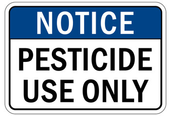 Fototapeta premium Pesticide chemical hazard sign and labels pesticide use only
