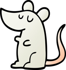 vector gradient illustration cartoon mouse