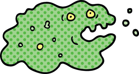 comic book style cartoon germ