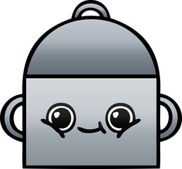 gradient shaded cartoon cooking pot