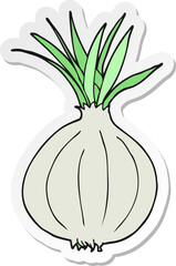 sticker of a cartoon onion