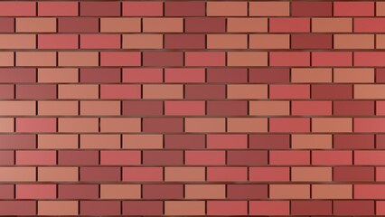 3D Rendering Brick Pattern Background 