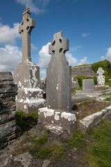 Fototapeta na wymiar Graveyard. Cemetry in Ireland. Westcoast. Ring of Kerry. Tombstones. Graveyard.
