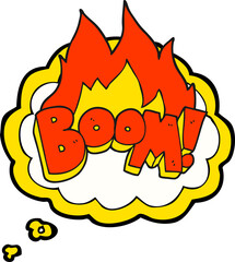 thought bubble cartoon boom