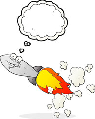 thought bubble cartoon missile