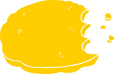 flat color style cartoon cookie