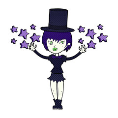cartoon halloween vampire girl