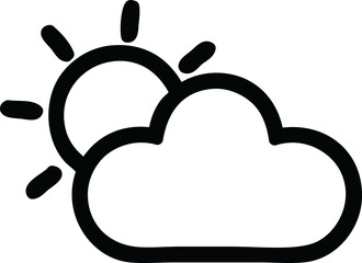 sun and cloud icon