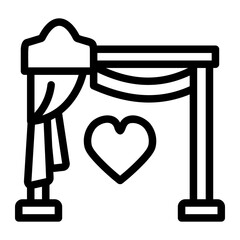 wedding arch icon