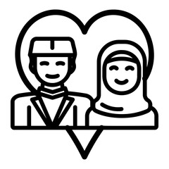 wedding couple icon