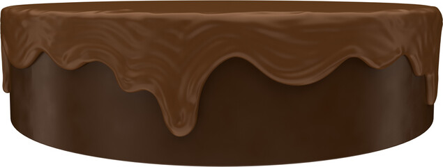 Podium chocolate 3D render
