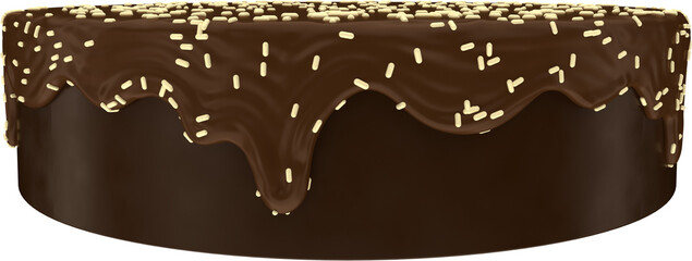Podium chocolate 3D render