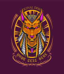 Seth egyptian god, seth ancient egyptian god vector illustration image