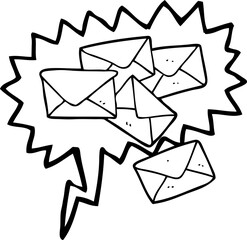 speech bubble cartoon letters