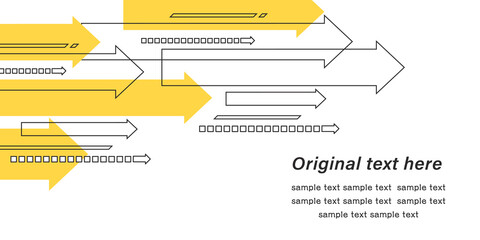 スピード感のある矢印　キービジュアルや背景素材に