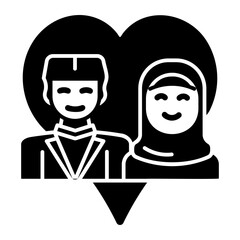 wedding couple icon